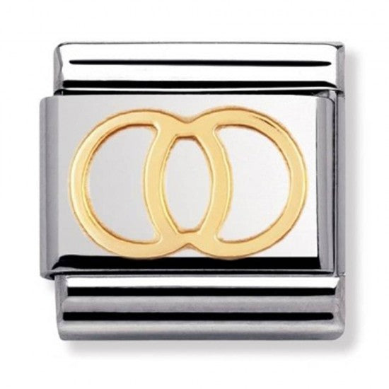 Nomination Classic Gold Wedding Rings Chrm Link 03010921