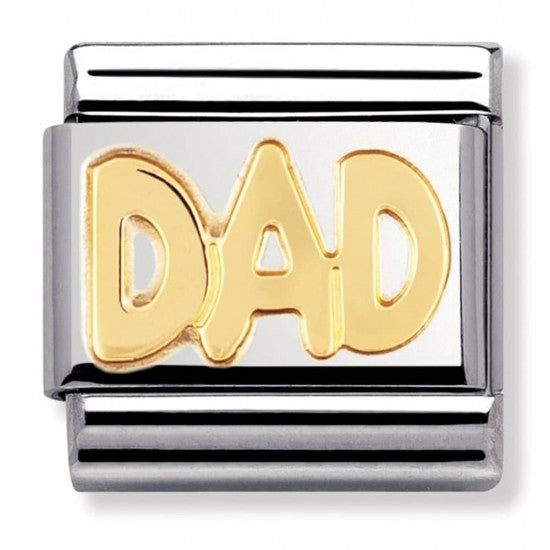 Nomination Charms Classic Gold Dad Family Charm Link 03010711