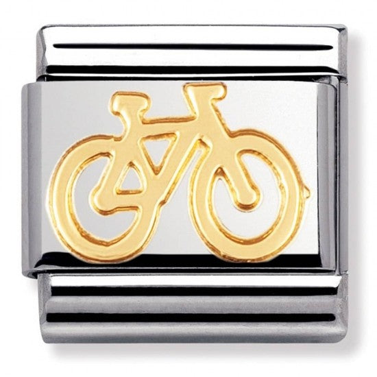 Nomination Classic Gold Bicycle Sport Charm Link 03010804