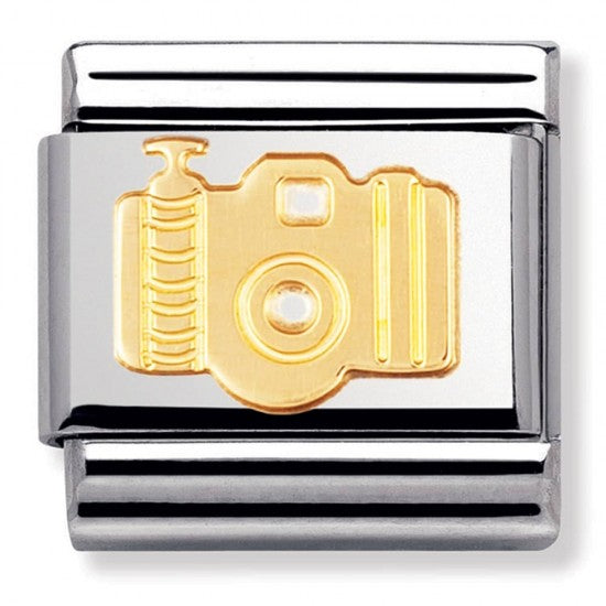 Nomination Classic Gold Camera Travel Charm Link 03010809