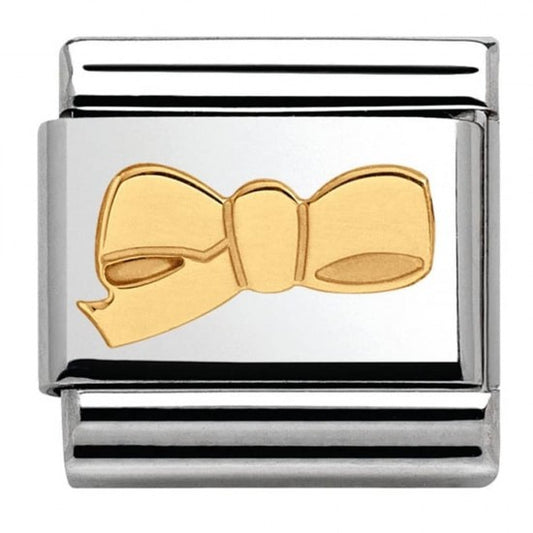 Nomination Classic Gold Bow Charm Link 03010937