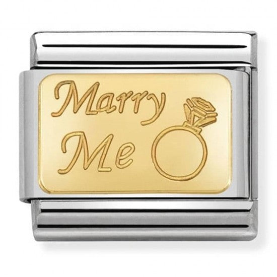 Nomination Classic Gold Marry Me Wedding Charm Link 03012144