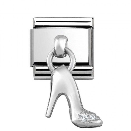Nomination Classic Silver Dangly Shoe Pendant Charm Link 33180007