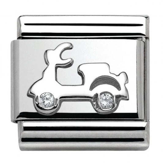 Nomination Classic Silver Scooter Sport Charm Link 33031103