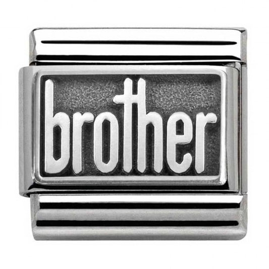Nomination Classic Silver Brother Family Charm Link 33010232