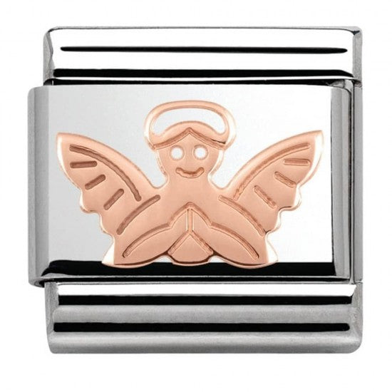 Nomination Classic Rose Gold Angel Charm Link 43010414