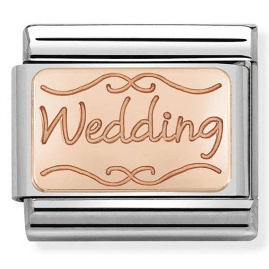 Nomination Classic Rose Gold Wedding Charm Link 43010140