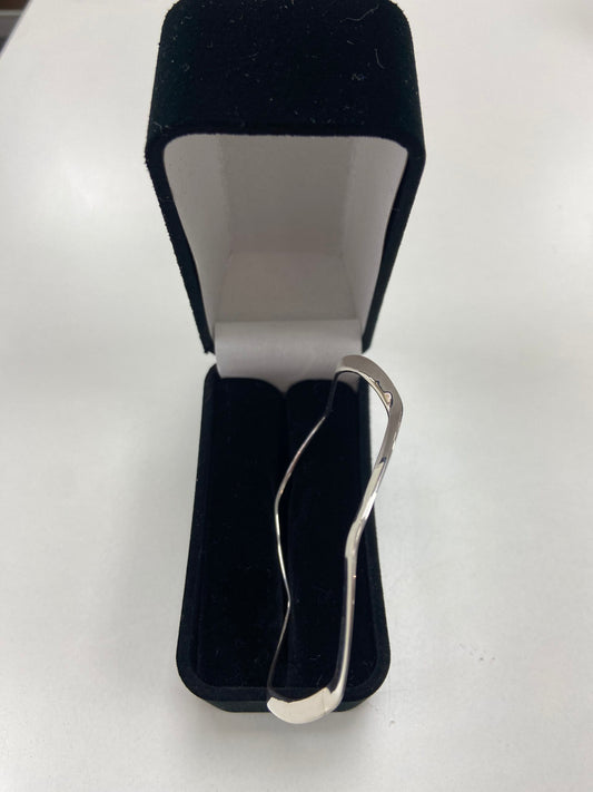 Silver Full  Bangle Hand Made With Wave