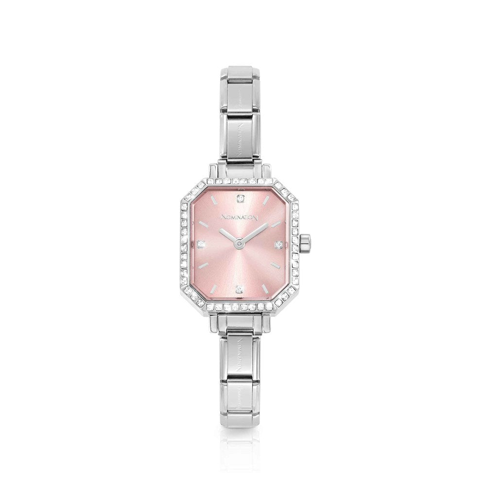 Nomination Classic Paris Watch Bracelet Pink Crystal Watch