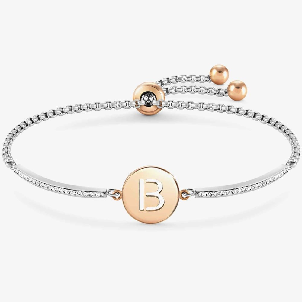 Nomination Milleluci Two Tone Initial Toggle Bracelet