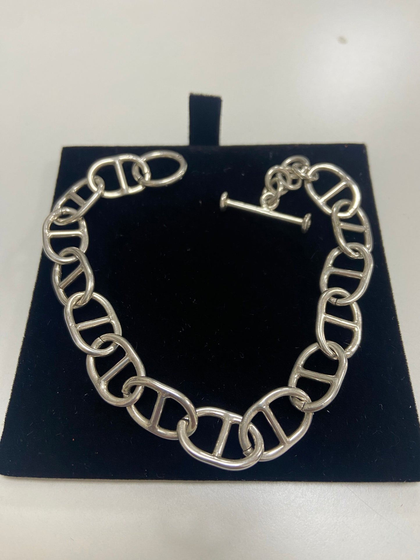 Silver Bracelet Hand Made Large Ladder Link