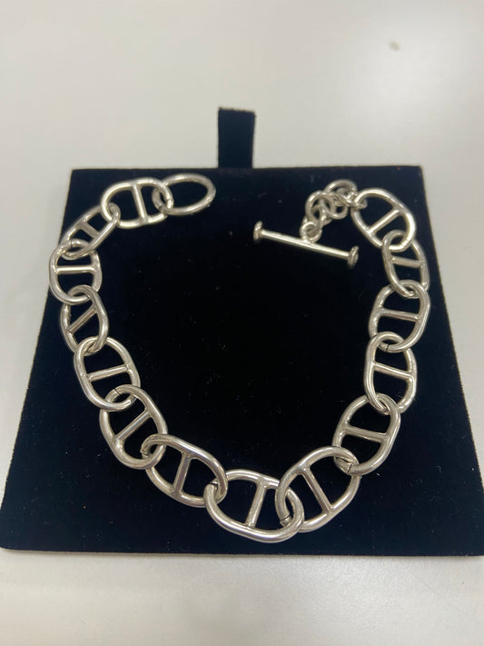 Silver Bracelet Hand Made Large Ladder Link