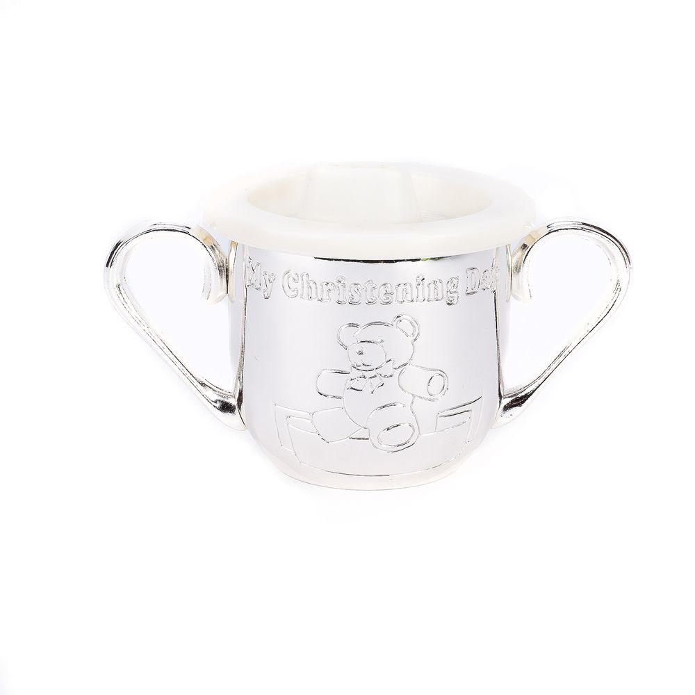 SILVERPLATED ENGRAVABLE MY CHRISTENING CUP