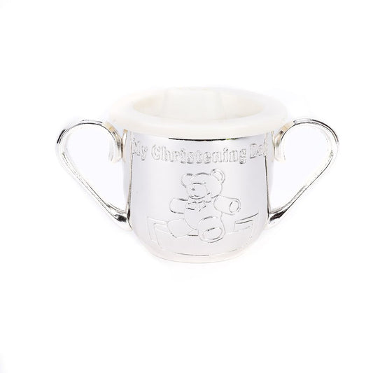 SILVERPLATED ENGRAVABLE MY CHRISTENING CUP
