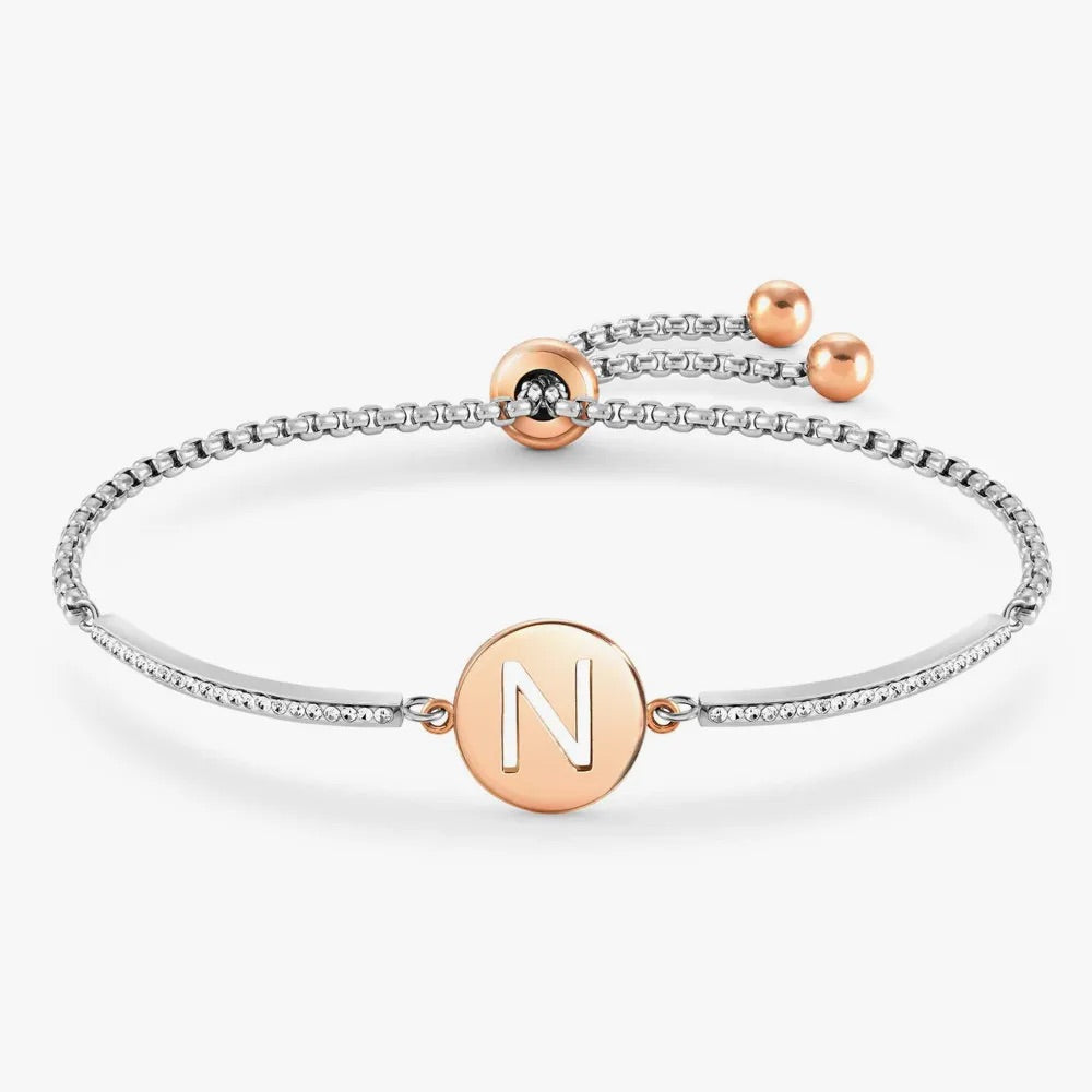 Nomination Milleluci Two Tone Initial Toggle Bracelet