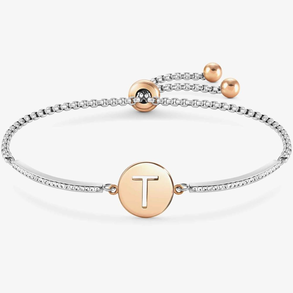 Nomination Milleluci Two Tone Initial Toggle Bracelet