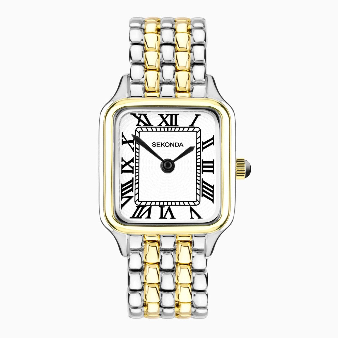 Sekonda Monica Maxi Ladies Watch with Gold Plated and Silver Large Alloy Case & Bracelet 40658