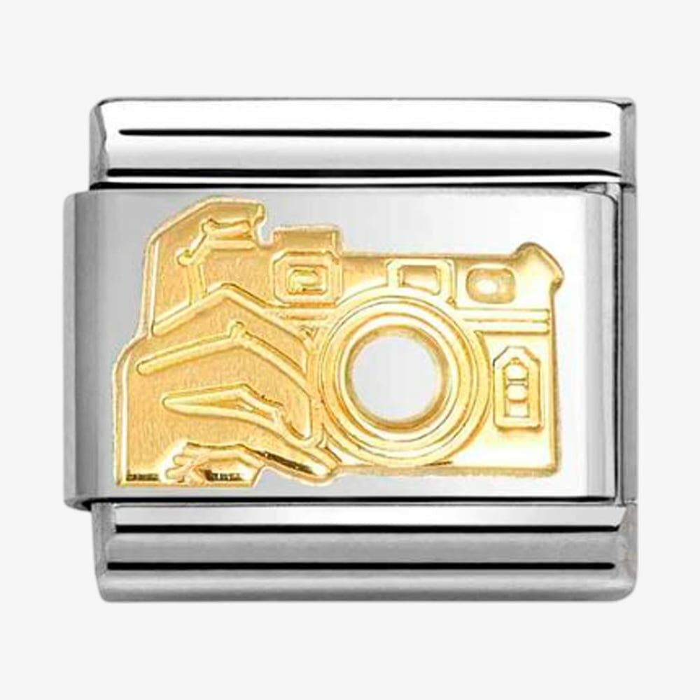 Nomination Classic Gold Camera Charm Link 03010817