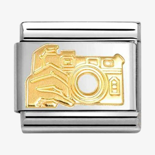 Nomination Classic Gold Camera Charm Link 03010817