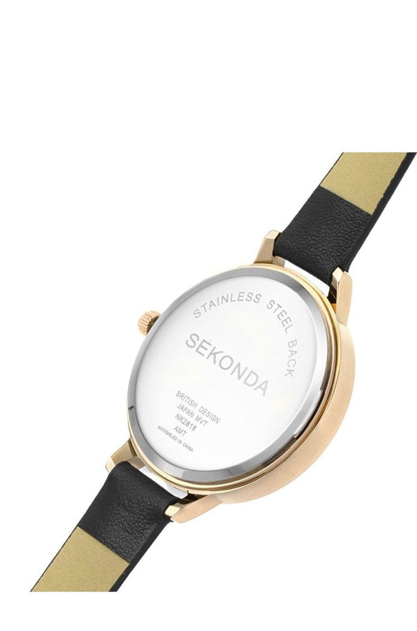 Sekonda Rose Gold Plated with Floral Face Ladies Watch 2818