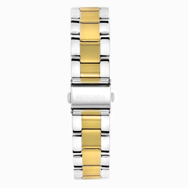 Sekonda Taylor Ladies Watch Two Tone Case & Stainless Steel Bracelet with Silver Dial 40473