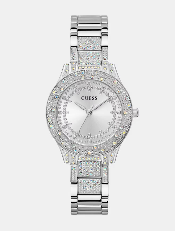 Guess Women’s Silver Crystal Watch