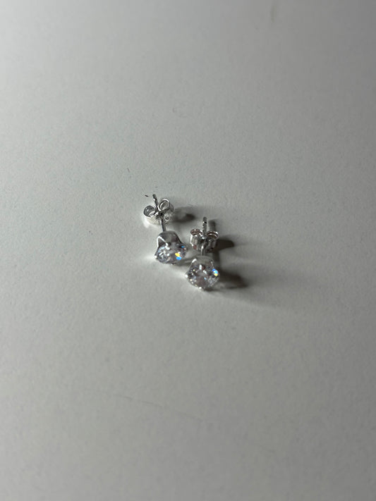 Sterling Silver CZ Stud
