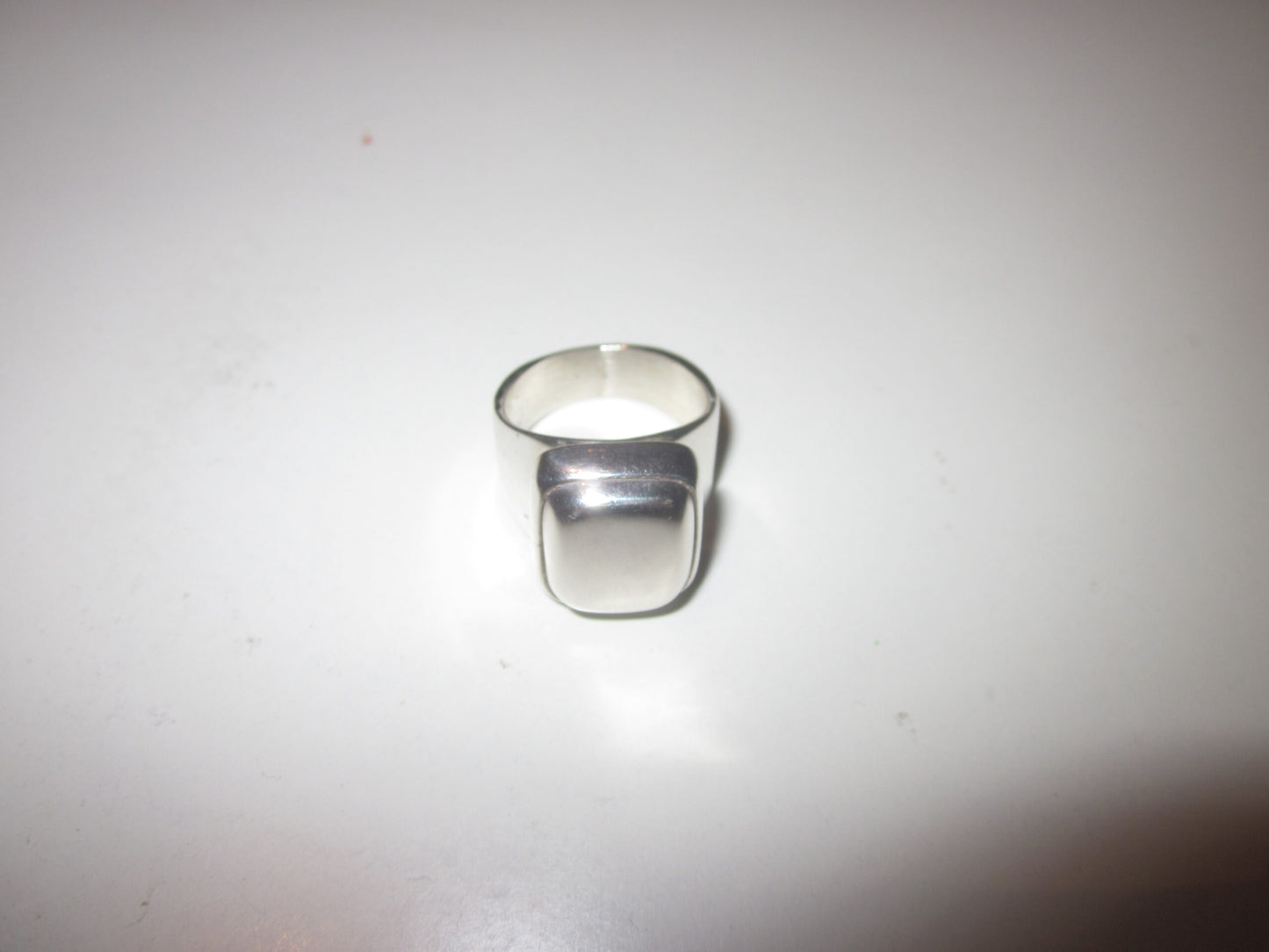 Sterling Silver Chunky Square Ring Size J Size L Size P