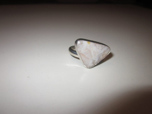 Sterling Silver Handmade Timeless Neutral Coloured Adjustable Ring