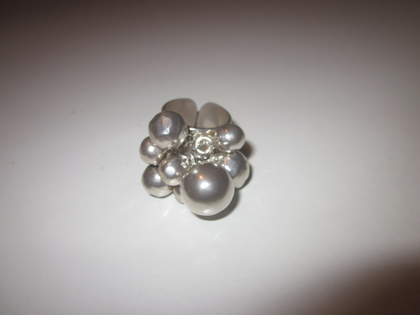 Sterling Silver Handmade "Show stopper" Adjustable Bobble Ring
