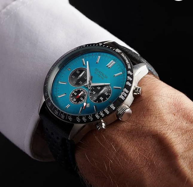 Sekonda Velocity Blue Chronograph Men's Sports Watch
