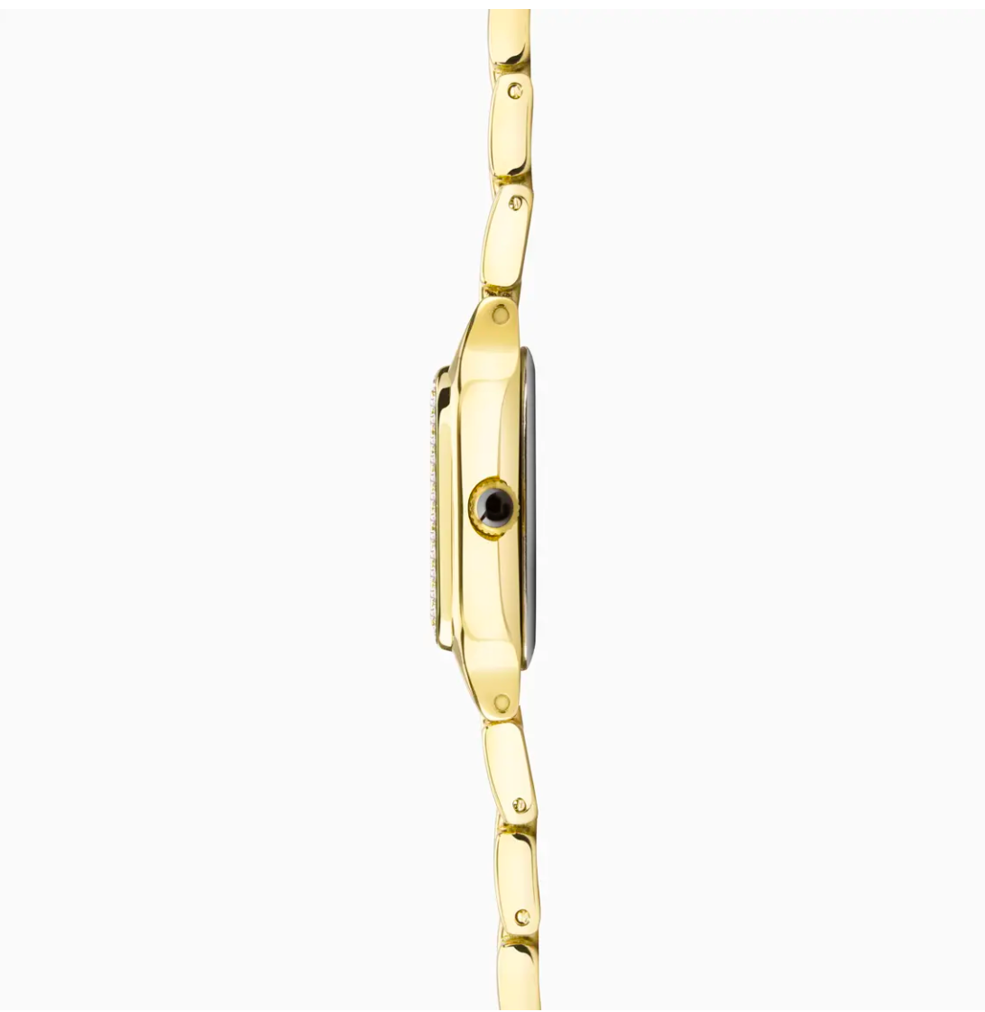 Sekonda Monica Ladies Watch with Gold Alloy Case & Bracelet with Stone Set Bezel 40642