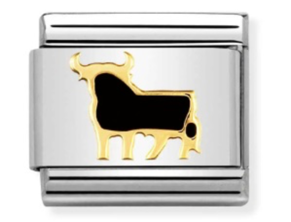 Nomination Classic Gold Spanish Bull Charm Link 03026239