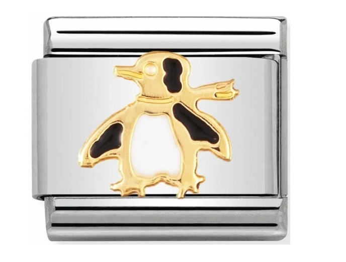 Nomination Classic Gold Penguin Charm Link 03021304