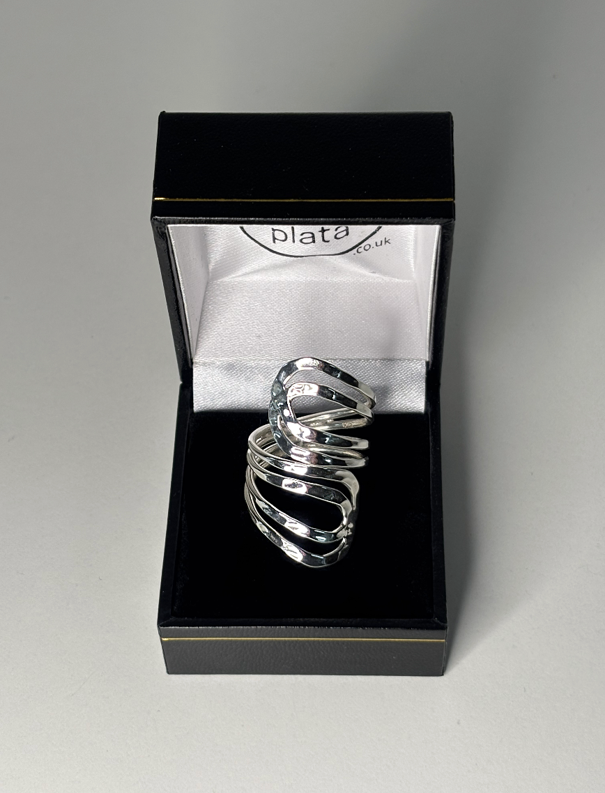 Sterling Silver Double Wrap Around Ring