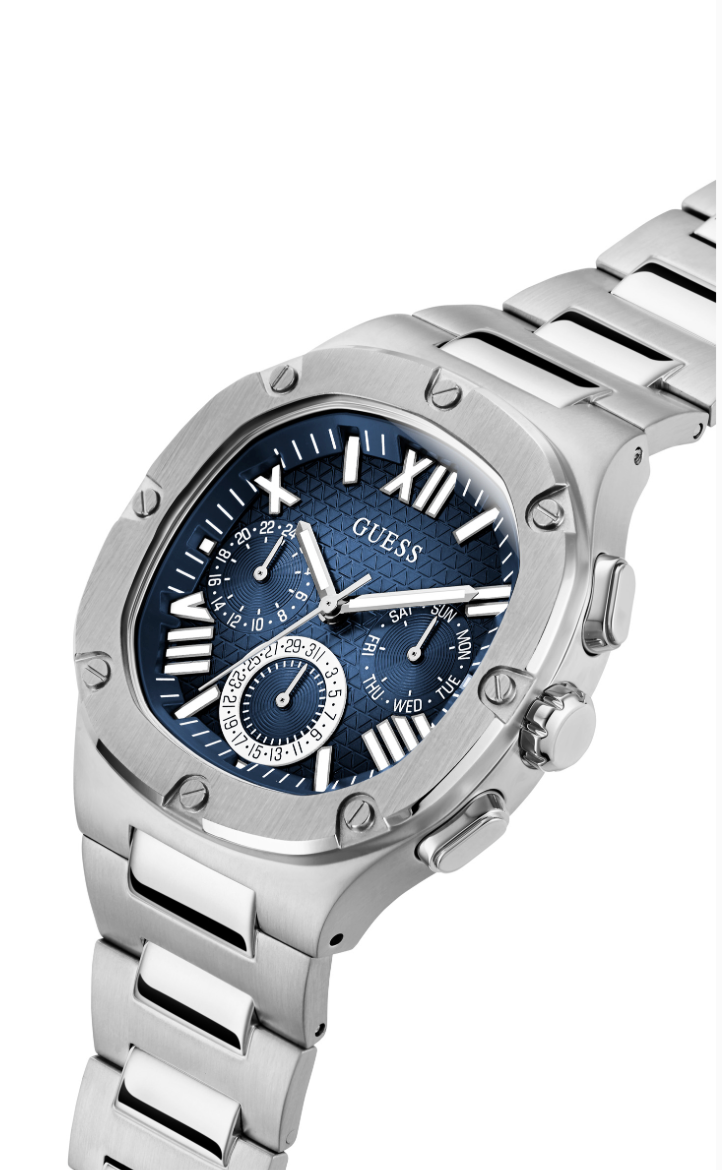 Guess Mens Headline Silver Watch