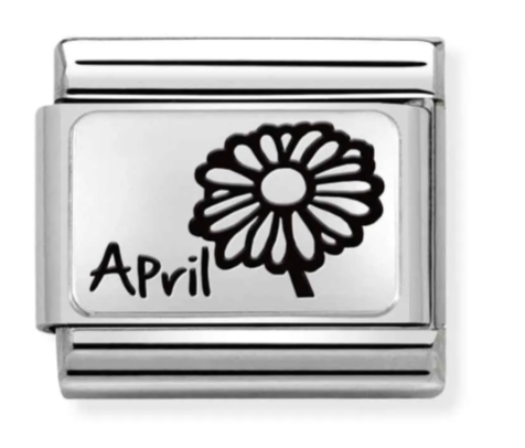 Nomination April Daisy Birth Flower Charm 33011216