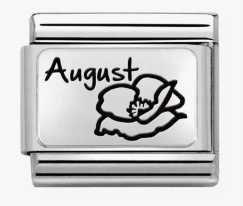 Nomination August Poppy Birth Flower Charm 33011220