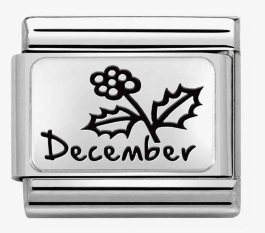Nomination December Holly Birth Flower Charm 33011224