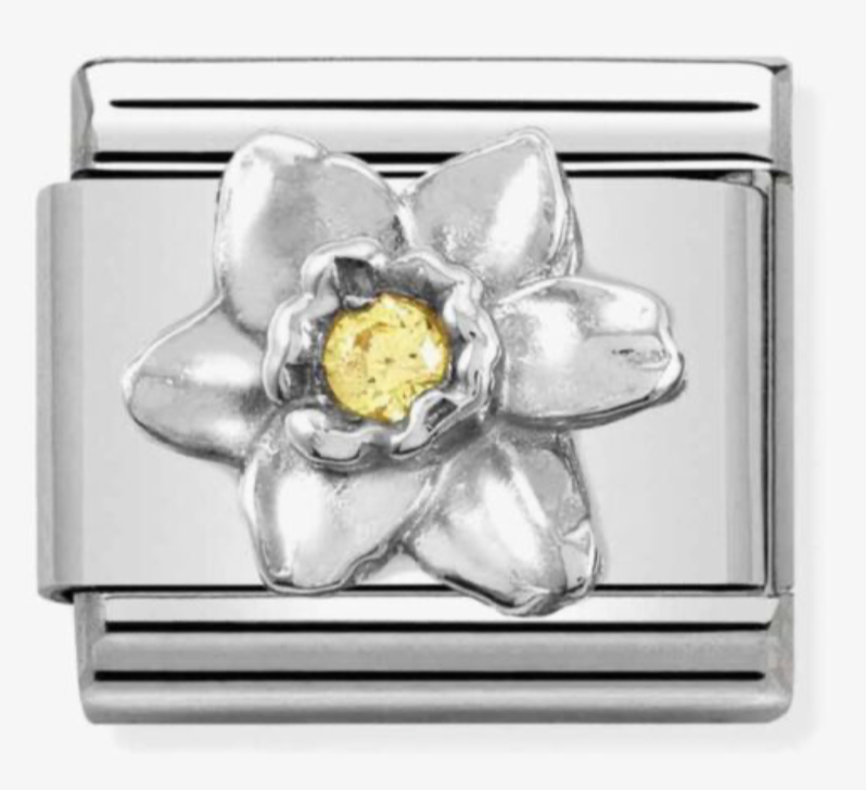 Nomination Classic Daffodil Crystal Charm 33031114