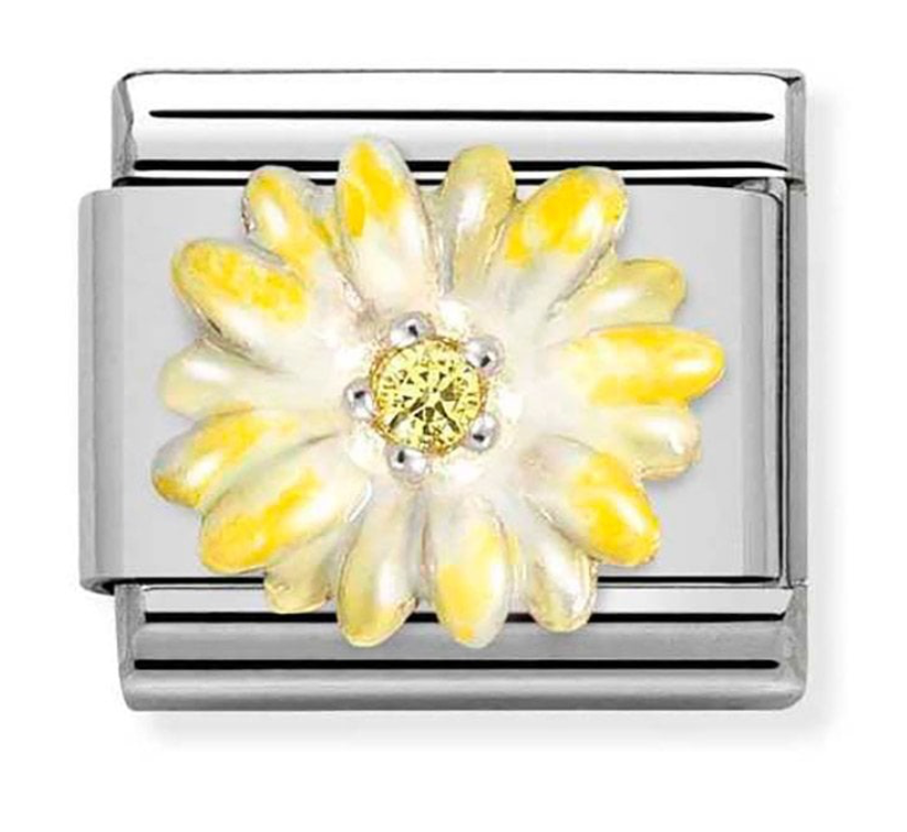 Nomination Classic Silvershine Yellow Flower Charm 33032104