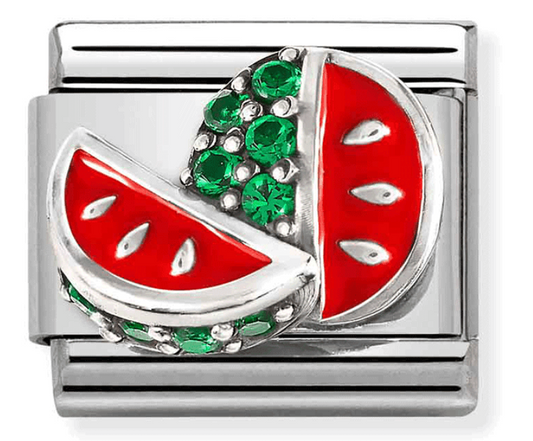 Nomination Classic Silvershine Sparkly Watermelon Charm 33030609