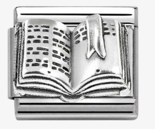 Nomination Stainless Steel & Silver Open Book Charm 33010185