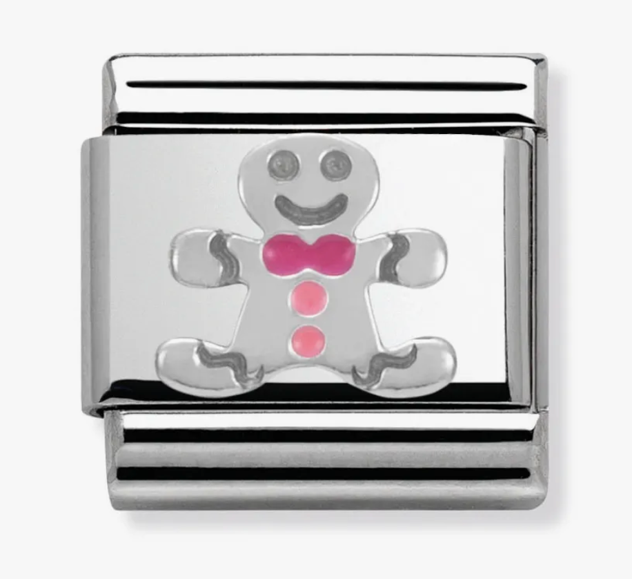 Nomination Classic Silver Gingerbread Man Charm 33020409