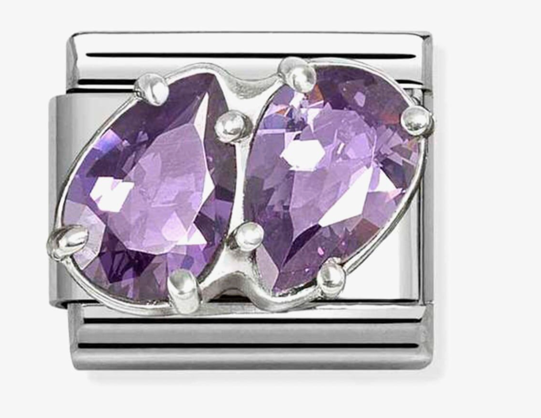 Nomination Classic Double Purple Teardrop Charm 33032914