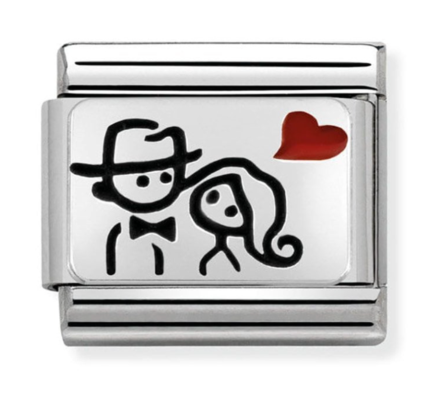 Nomination Classic Silvershine Couples Love Charm 33020810