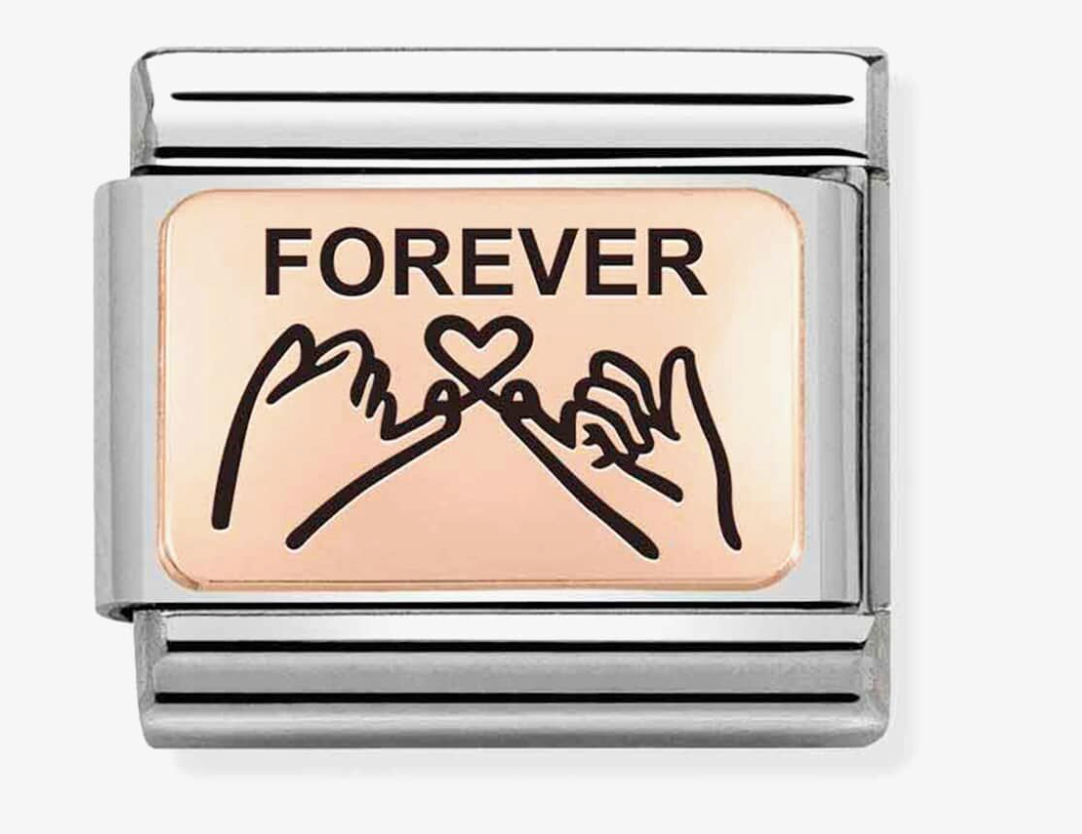 Nomination Composable Classic Plates Forever Hands Charm 43011112