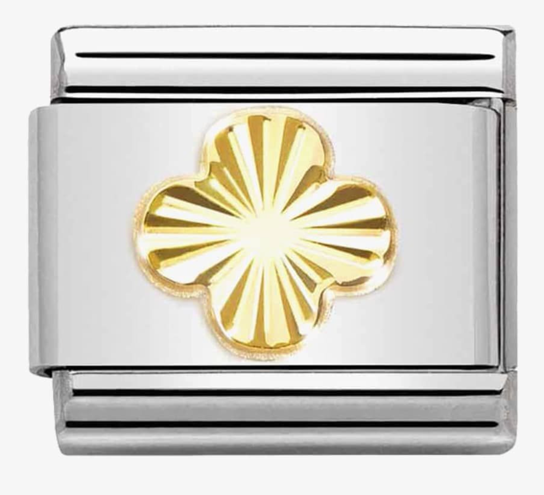 Nomination Classic Composable Gold Coated Four Leaf Clover Charm 03014952