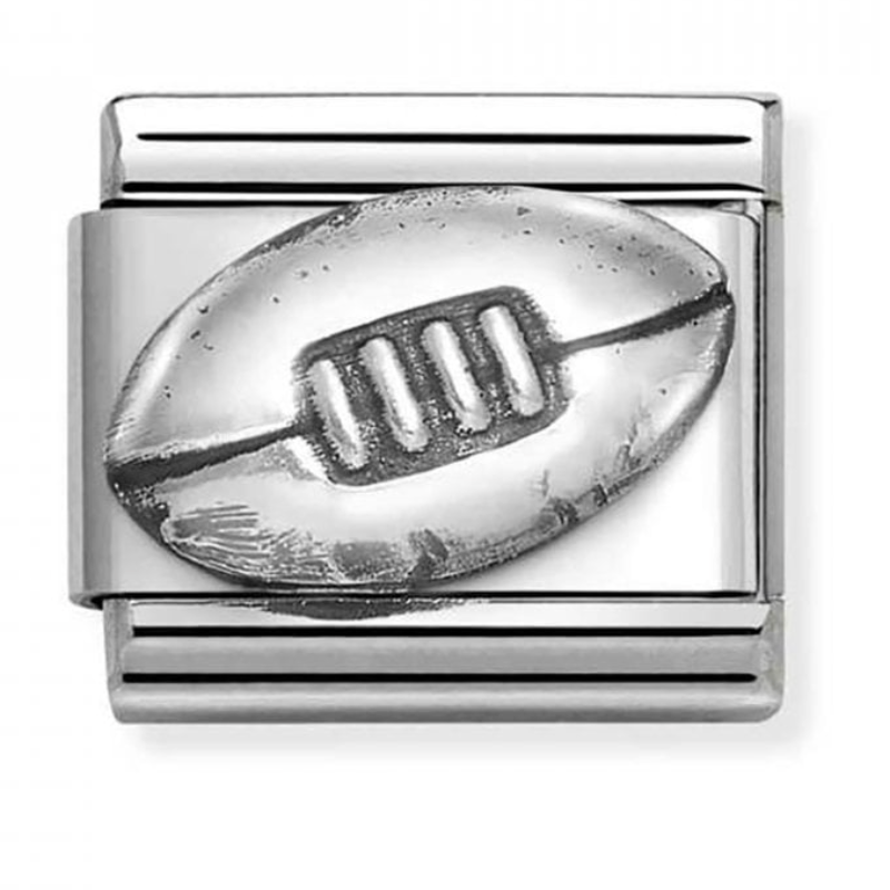 Nomination Classic Silvershine Rugby Ball Charm 33010172