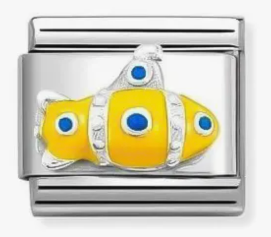 Nomination Classic Silver Enamel Submarine Charm 33020429